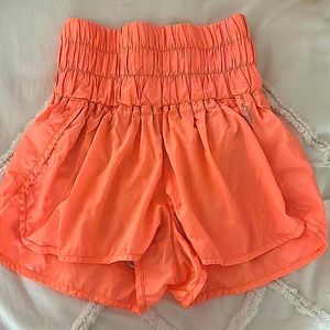 Free people movement orange shorts (XS)
